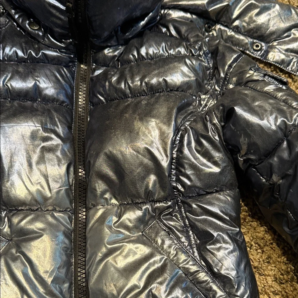 Metallic Kids Puffer Jacket